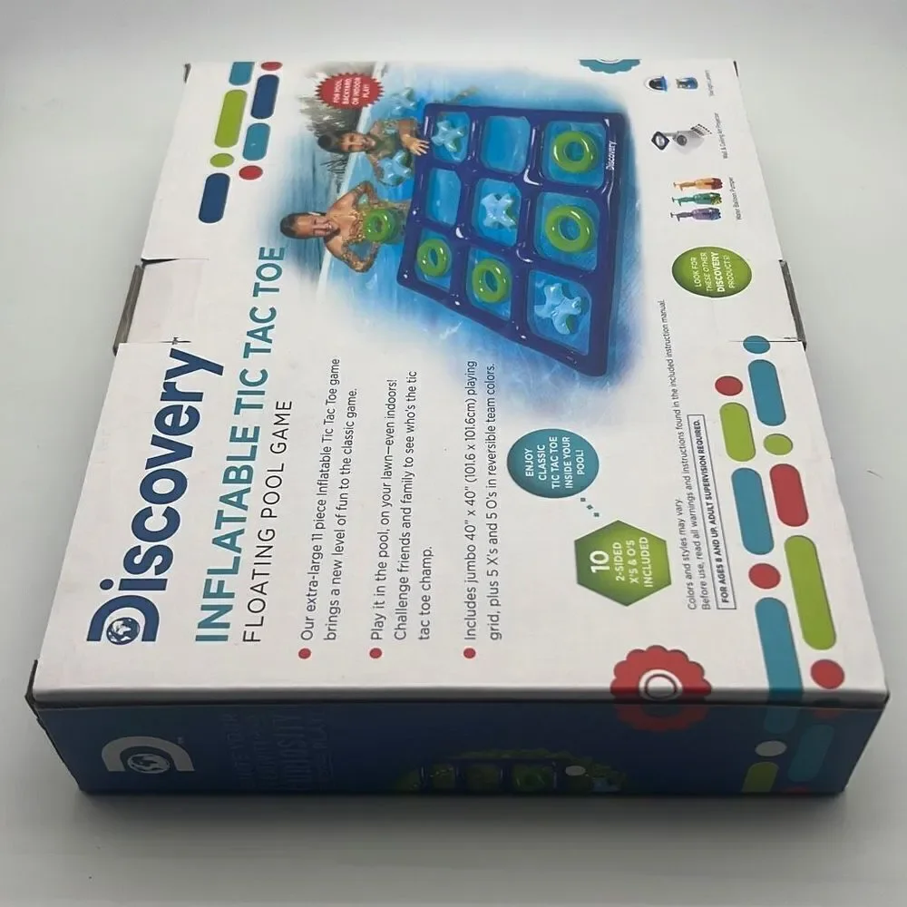 ‎DISCOVERY #MINDBLOWN INFLATABLE TIC TAC TOE GAME SET-NWB